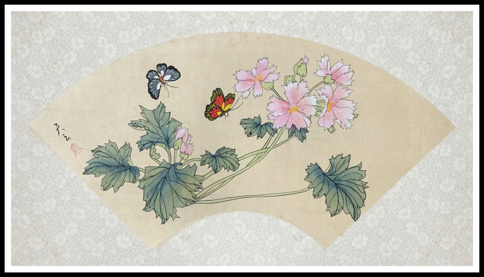 CH SH03-F28 Silk Painting Flowers